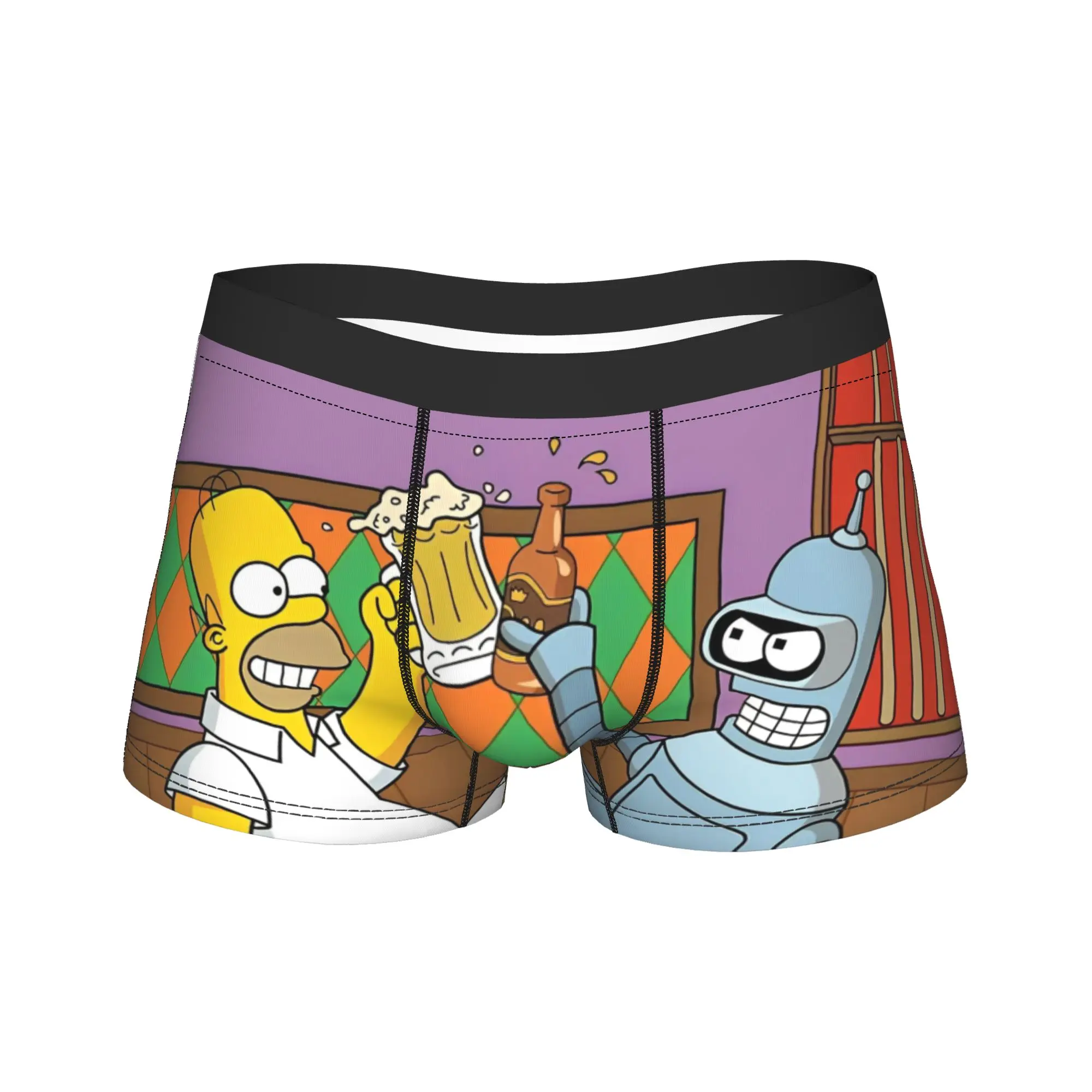 

Симпсоны аниме семейная жизнь боксеры юмористическое нижнее белье трусы-боксеры кляп подарок для мужчины