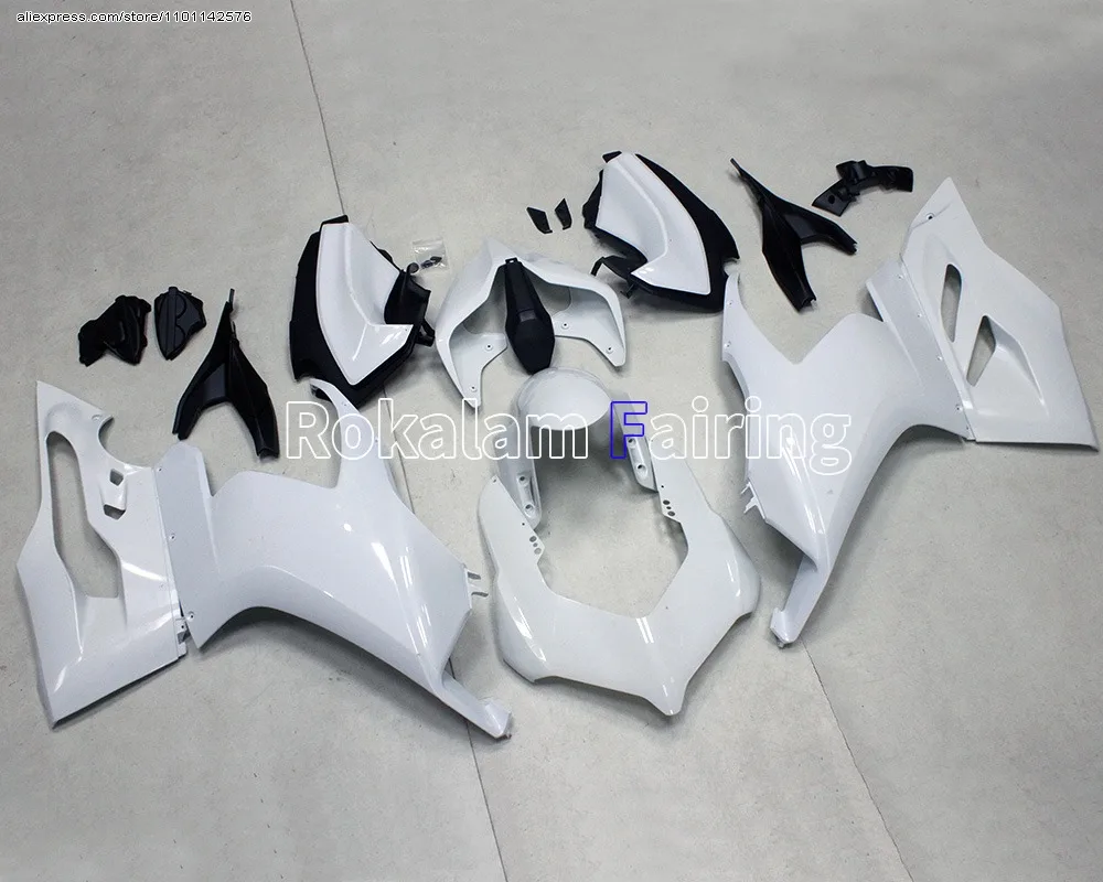 

For Ducati Panigale V2 2020 2021 2022 20-22 White Aftermarket Motorcycle Body Cover Fairing Kit (Injection Molding)