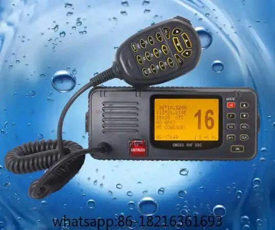 Цифровая селективная радиостанция VHF класса B для судов Huaxun (класс B DSC) HX2010 с сертификатом.