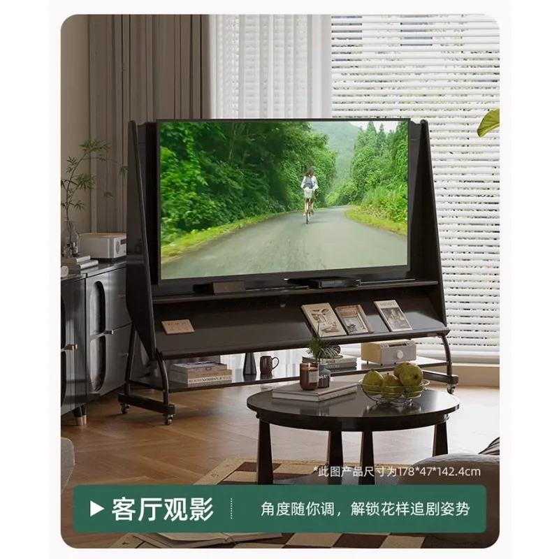 

Retro style solid wood removable TV cabinet