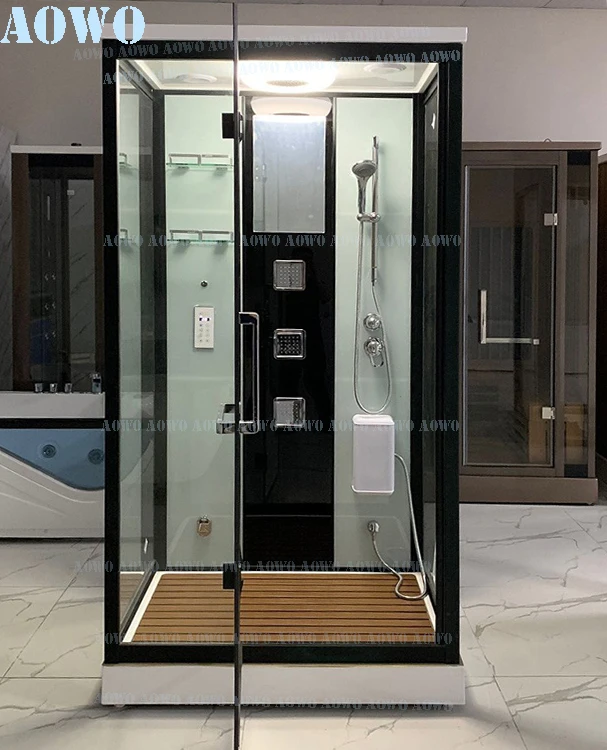 

Acrylic Shower Steam Room 1 Person Hydromassage Steam Generator Hammam Shower Yacuzzi