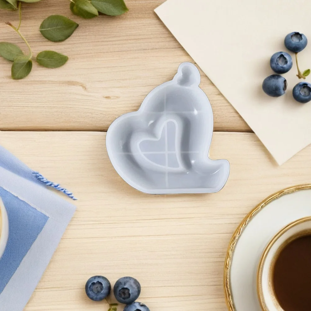 

2Pcs 3D Heart Silicone Mold for Resin Soap DIY Aromatherapy Gypsum Craft Valentine's Day Gift Heart Molds Silicone