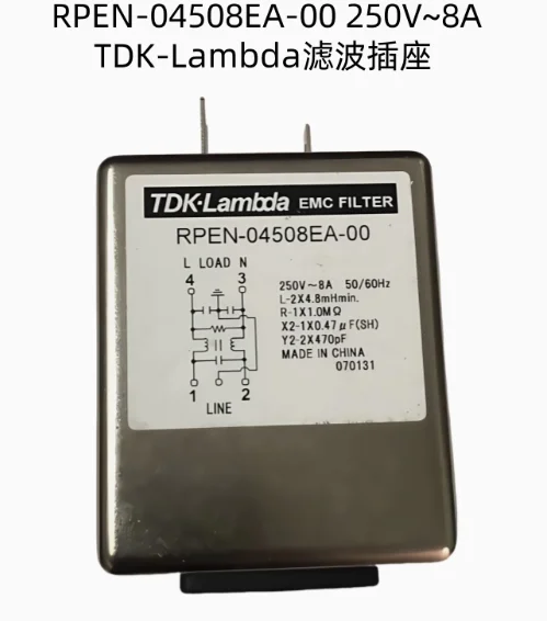 

1PCS/LOT TDK-Lambda EMC FILTER RPEN-04508EA-00 250V~8A 50/60HZ