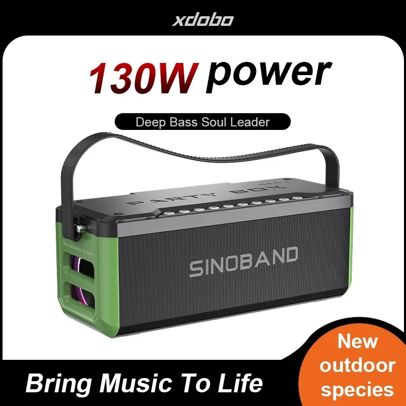 XDOBO 130W Audience Bocinas Bluetooth Portable Outdoor Waterproof IPX7 Subwoofer Wireless Sound System Party Box 1985 TWS / V5.3