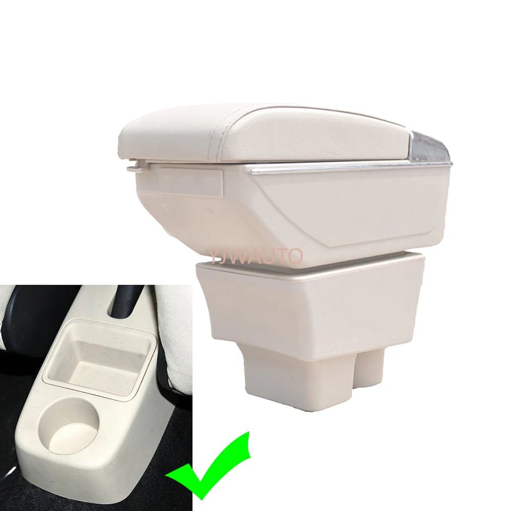 

Armrest For Skoda Fabia 2008~2014 Center Console Box Car Arm Rest Ashtray Storage Box with CUP Holder