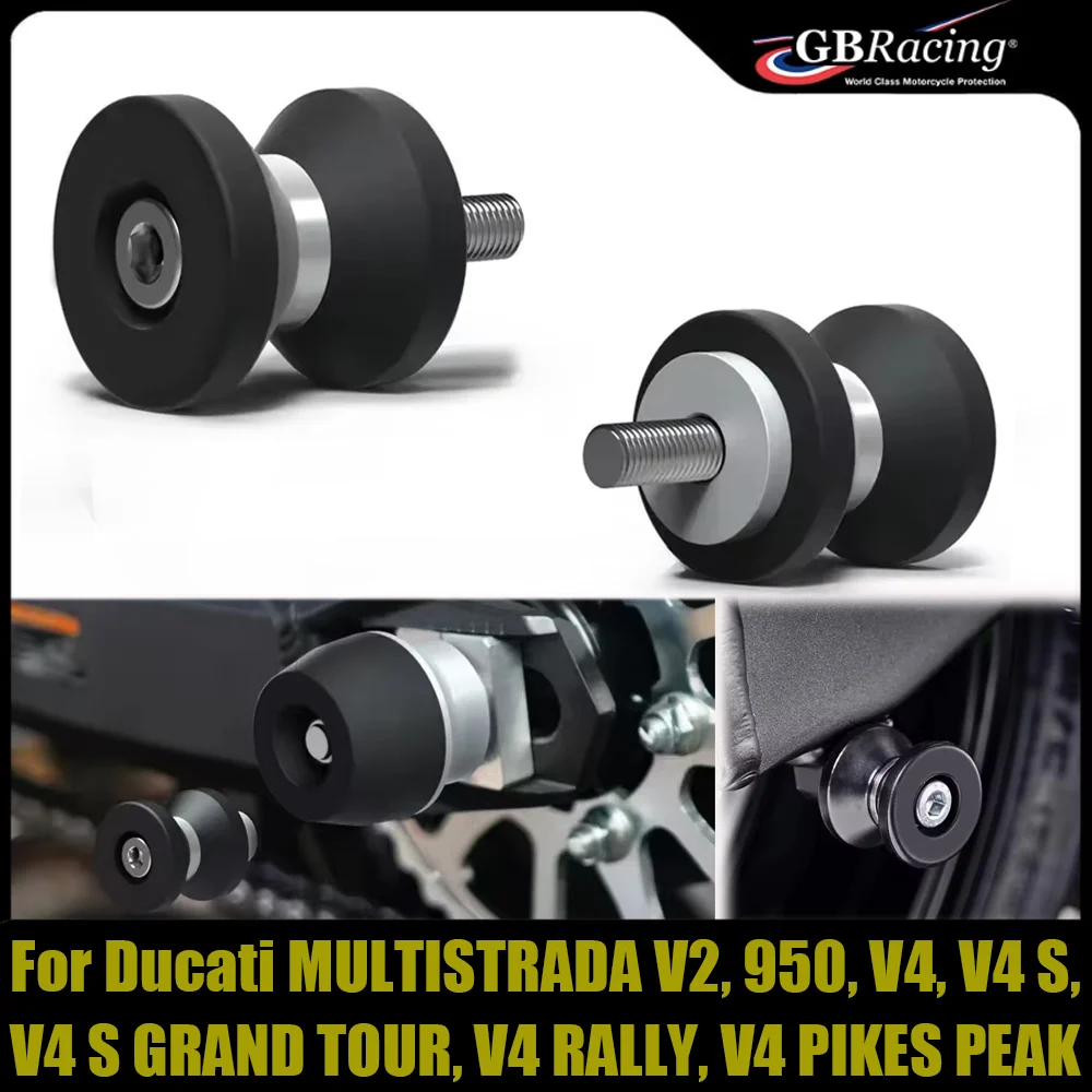 

For Ducati MULTISTRADA V2, 950, V4, V4 S, V4 S GRAND TOUR, V4 RALLY, V4 PIKES PEAK Motorcycle Accessories Swingarm Spools Slider