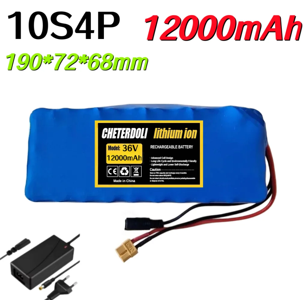 36V 12Ah 10S4P Batt…