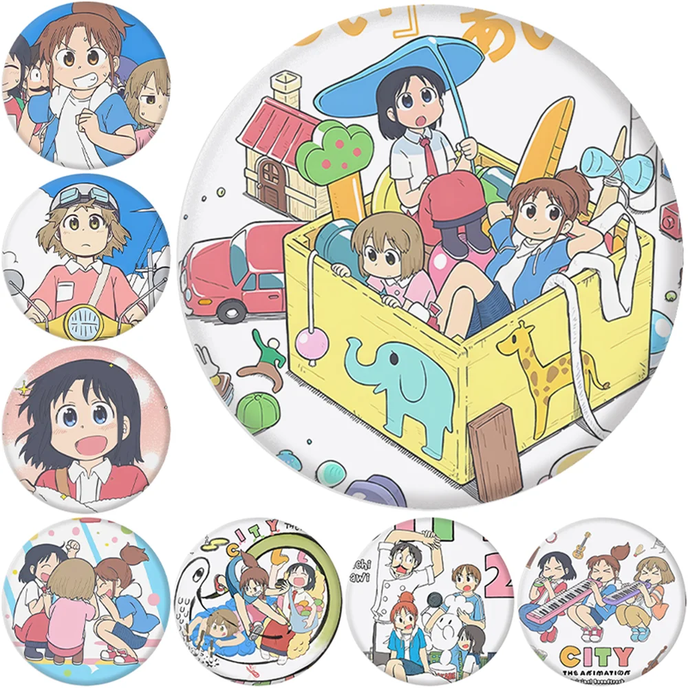 

58mm Anime CITY THE ANIMATION Nagumo Midori Cosplay COSTUME Badge Pin SPTE Tinplate Brooch Prop Gift