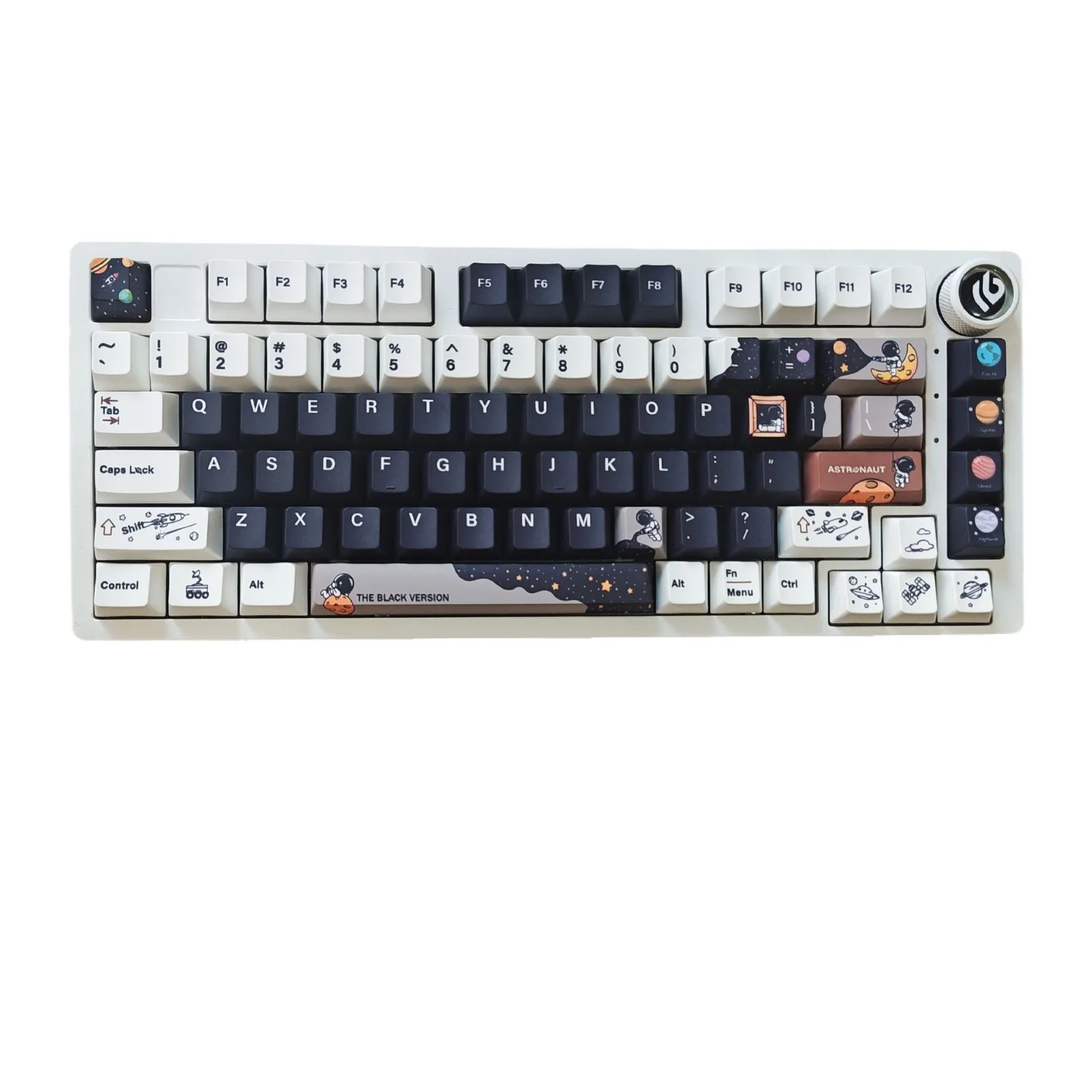 Space theme five-sided sublimation original high blackout PBT keycaps custom keyboard wooting