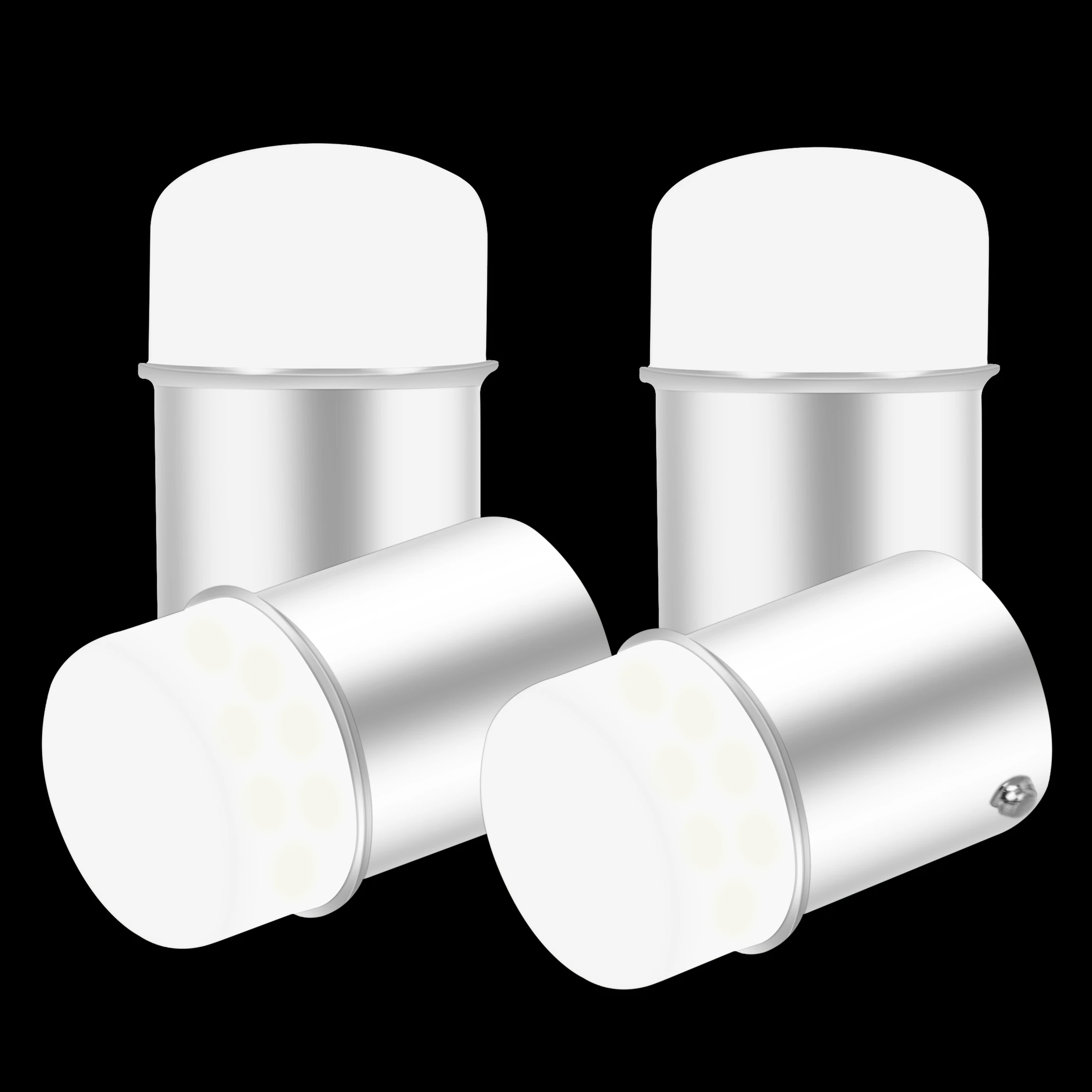 4 Uds 1157 LED 1156 bombillas Led P21W BA15S R5W R10W BAU15S P21 5W BAY15D luces de freno de coche lámpara de marcha atrás de respaldo automático señales de giro 12V