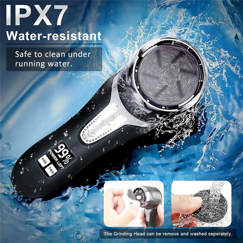 Electric Foot Grinder Rechargeable Electric Foot File With LCD Display Rechargeable