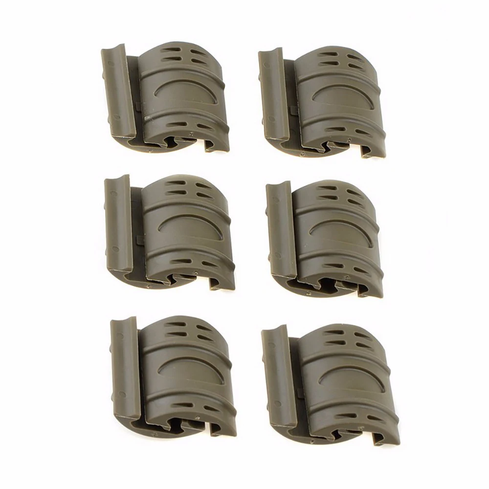 12 Stück Gummi-Schienenabdeckungen Handschutz Quad-Schienenabdeckungen für Jagd-Airsoft-Gewehr M4 Schutz Universelle 20mm Picatinny-Schienen-Zubehörteile – Detail 6