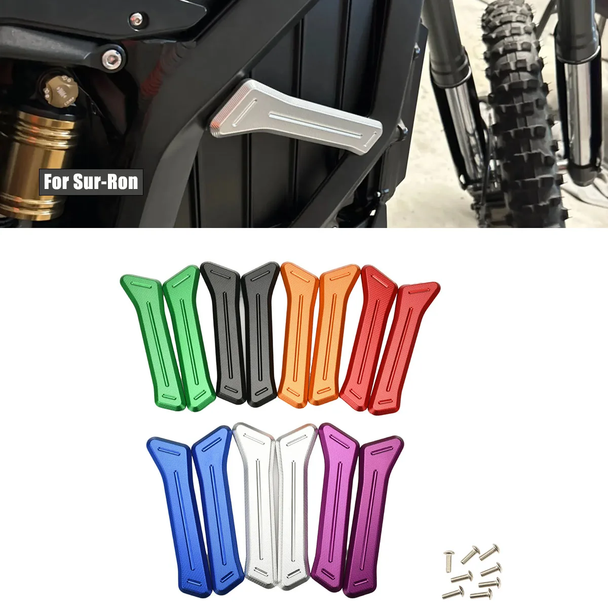 

Electric Dirt Bike CNC Part Strengthened For Surron Ultra Bee Frame Reinforcement Battery Protection Motorcycle Accessories