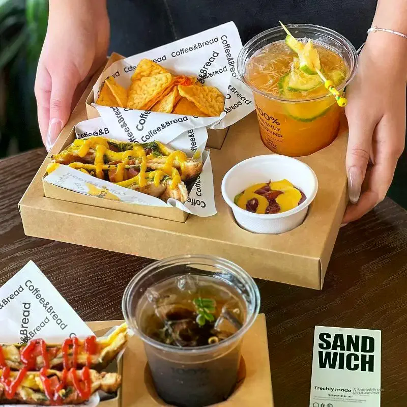 10 Pcs 크래프트 종이 피크닉 봄 나들이 음식 상자 - Food Snacks For Picnic 리뷰 및 가격