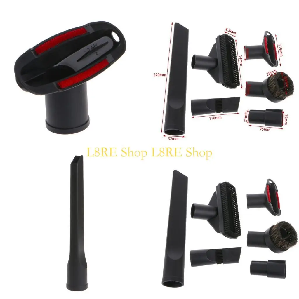 L8RE 6 In 1 Vacuum Cleaner Brush Nozzle Home Dusting Crevice Stair Tool 32mm 35mm