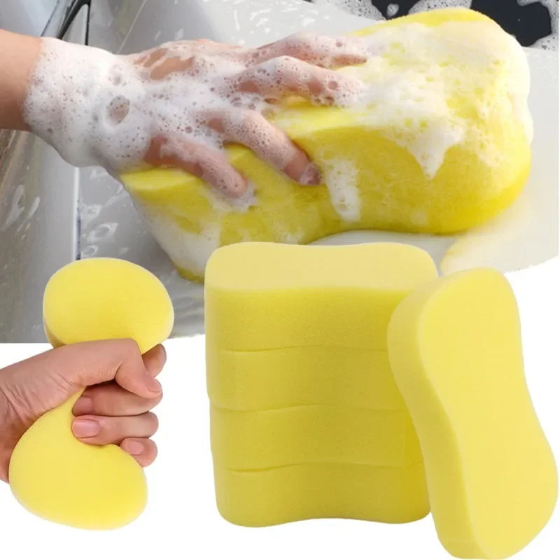 Car Wash Sponge Wipe 8-shaped Sponges Honeycomb Block Car Cleaning Waxing Tools High-density Absorbent Cleaning Sponges Block