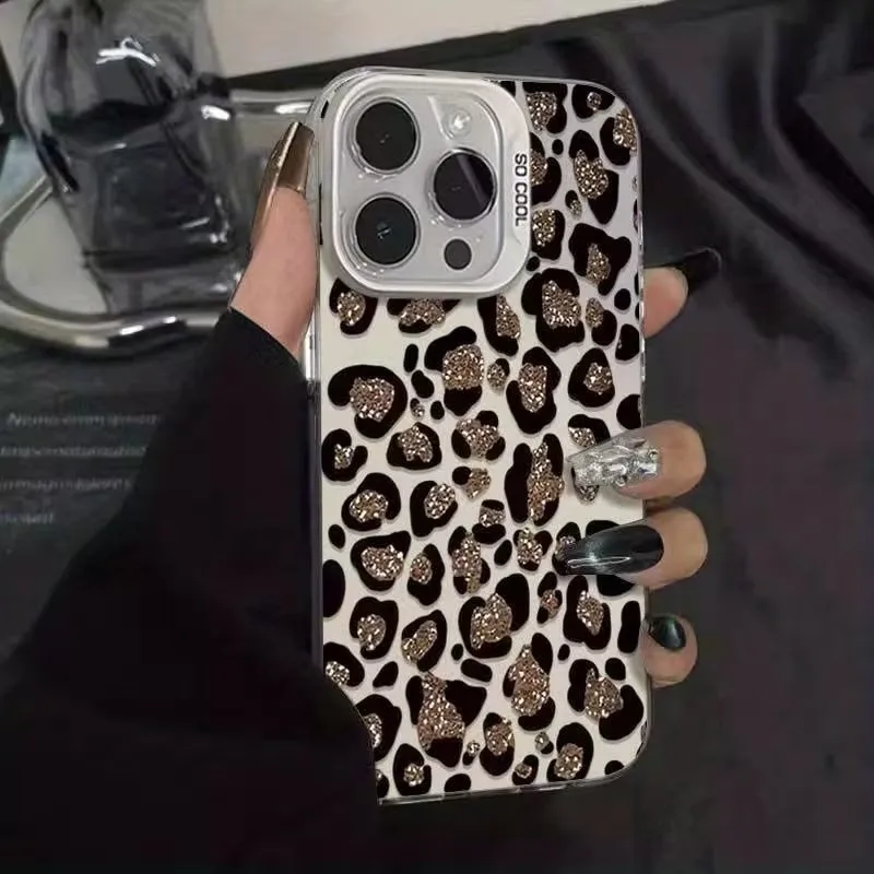 Minimalist And Elegant Leopard Print Phone Case for Iphone 17 16 Pro Max 15 14 13 12 11 XS X XR 7 8 Plus 16E IMD Material Cover - view 4