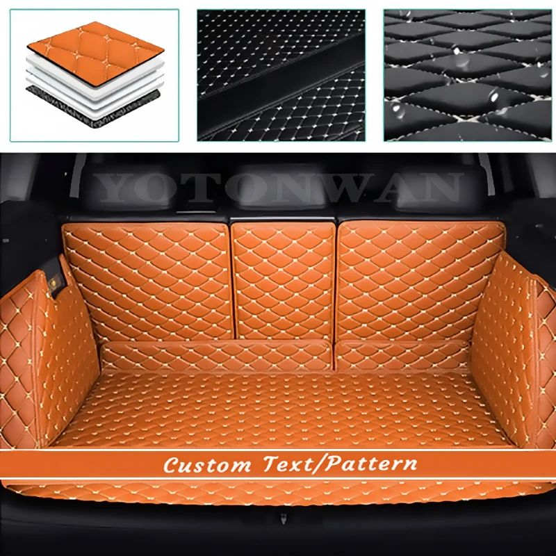 

YOTONWAN High-Quality Custom Style Leather Car Trunk Mats For Cadillac All Model XTS SRX XT5 CT6 ATSL Car Accessories CarStyling