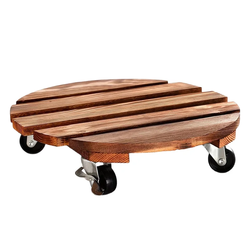 

A70P Round Heavy-Duty Plant Rack Cart With Wheels, Metal Lockable Design, Ideal For Indoor& For Outdoor Storage