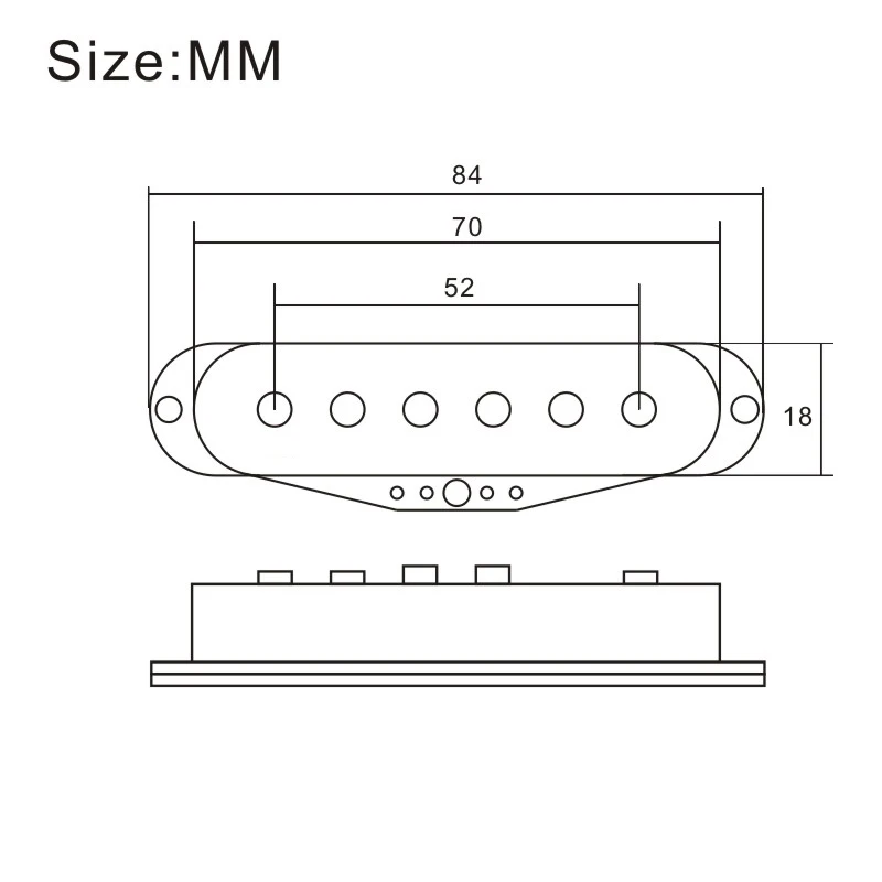 Stacked Humbucker Noise Reduction Alnico 8 Staggered Top Pole Pieces Vintage Tone Noiseless Split Coil for Electric Guitar