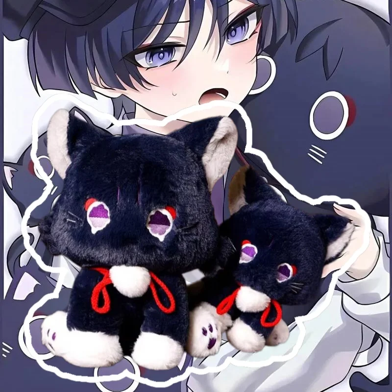 

Genshin Impact Scaramouche Cat Plush Toys 23cm Anime Cute Plush Doll Wanderer Pet Cosplay Stuffed Pillow Toy Kids Birthday Gift