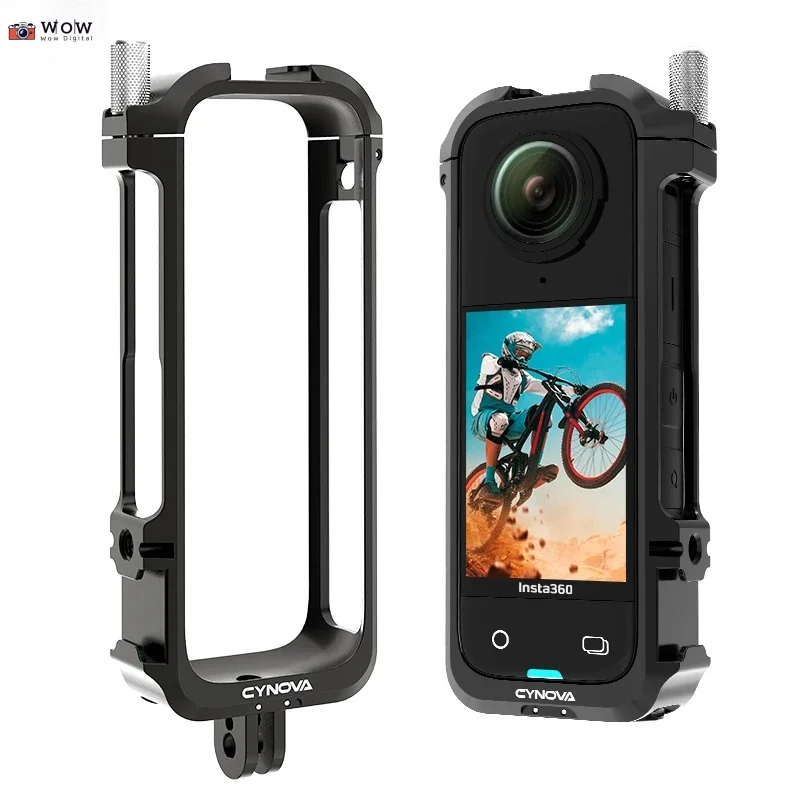 Metal Frame For Insta360 X4 Rabbit Cage Protective Utility Case With Cold Shoe For Insta 360 X4 Action Camera Accessories