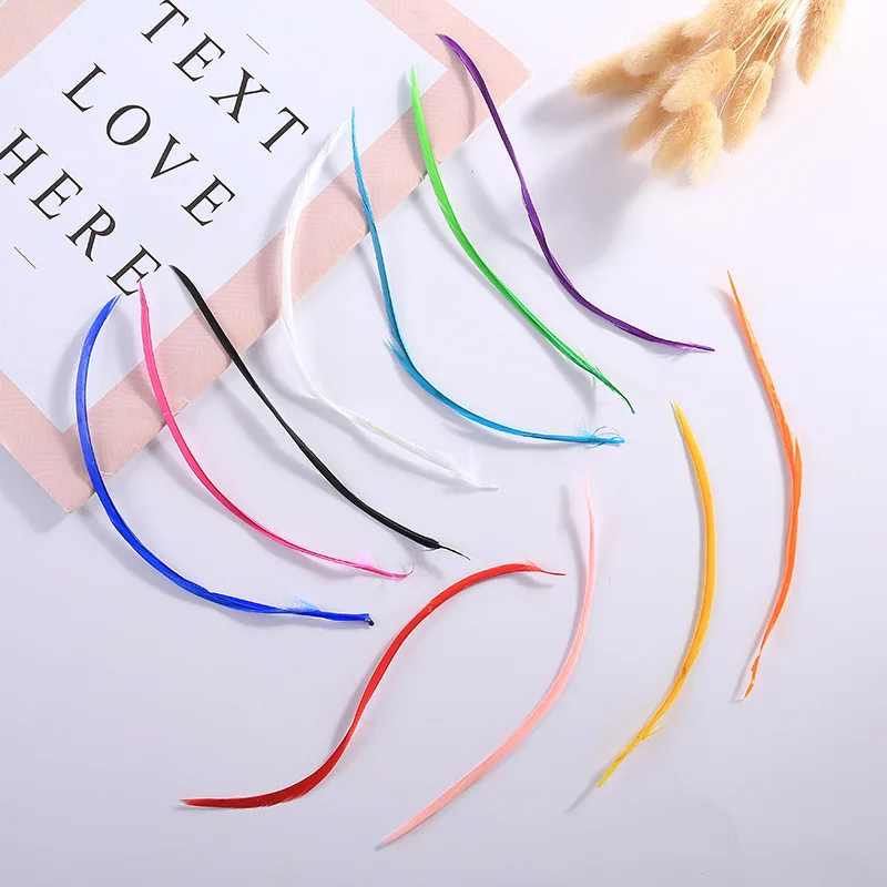 50 Root/100 Root 12-18CM Tear Unilateral Feathers Craft Toys Decoration DIY Handmade Jewelry Accessories Goose Feather