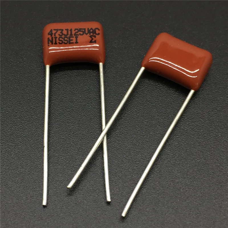 10Pcs/100Pcs Japan NISSEI CBB capacitor MMD 125V 473 J 5% 0.047uF 47nF Pitch=7.5mm Metallized polyester film capacitor