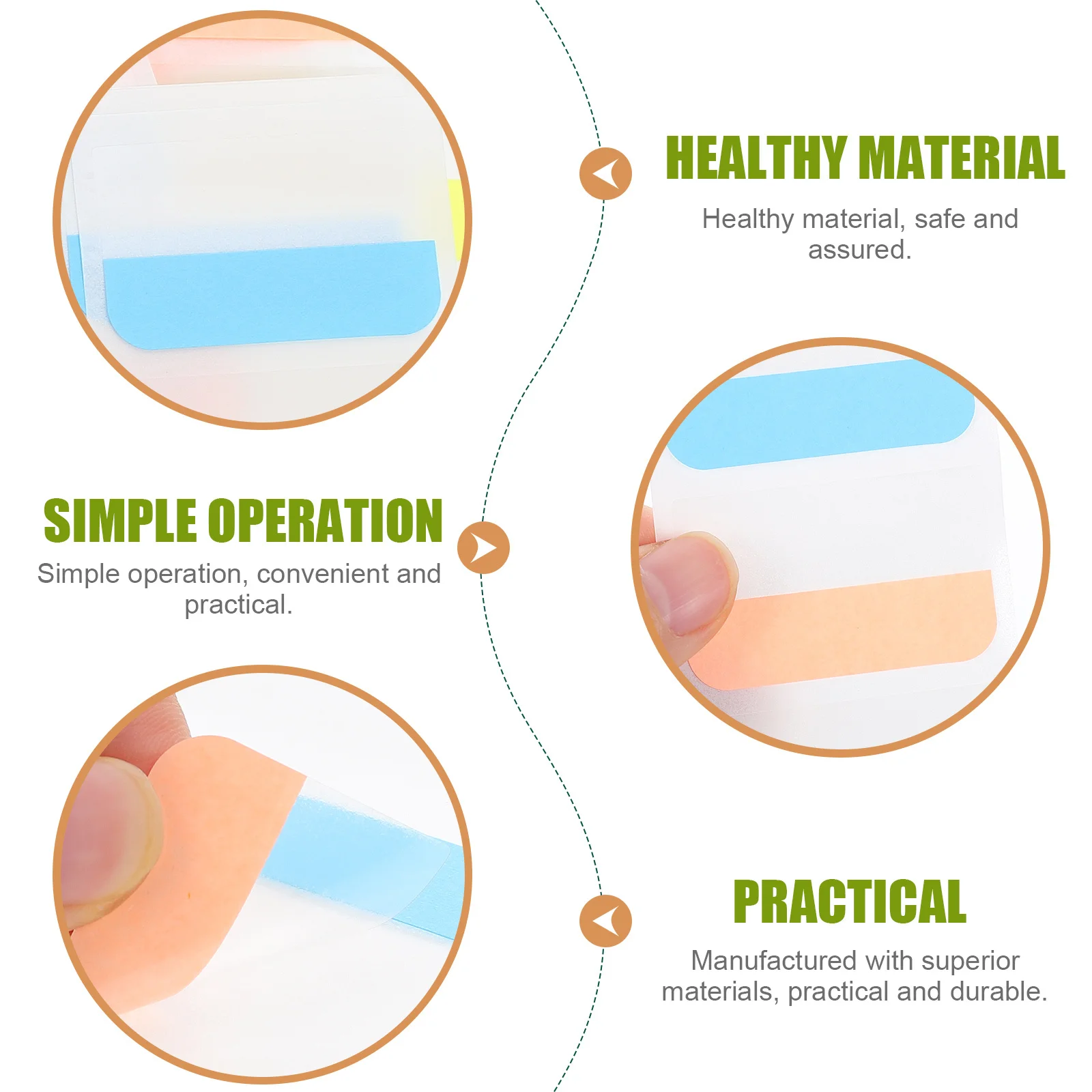 

360Pcs Adhesive Sticky Tabs Office Memo Labels Student Notes Classification Stickers Multipurpose Memo Notes Sticky Tabs