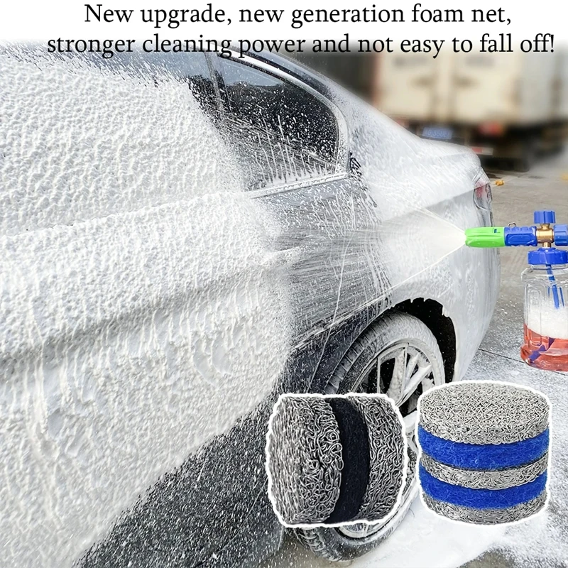 New Upgrade Multi-layer Foam Orifice Mesh Nozzle Tip Richer Lather Foam Maker Filter For High Pressure Snow Foam Lance 3000 PSI