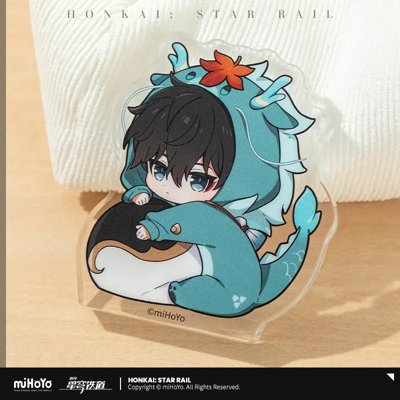 Honkai Star Rail Mini Acrylic Stand, Boys' Dorm Q Version Figure, Cute Desk Decor Anime Collectible, Game Gifts for Fans view 4