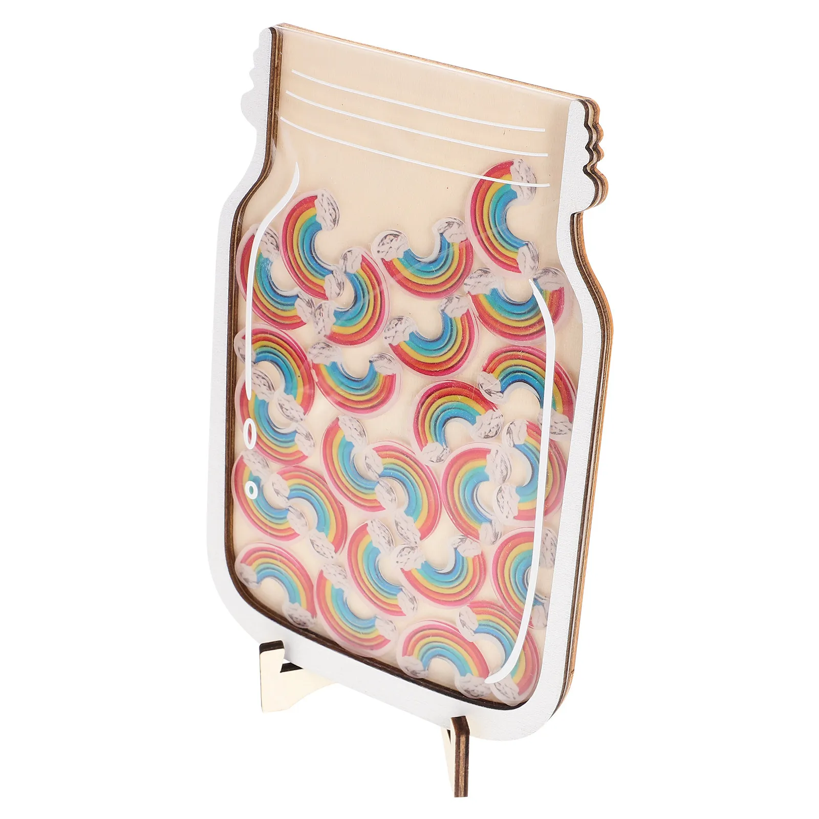 

1Set Rainbow Reward Jar Kids Motivational Learning Jar Classroom Home Behavior Management Reward Chart for Kids Toddlers