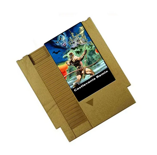 CASTLEVANIA REMIX (Collection of Gold-plated Versions) 42 in 1 Game Cartridge for NES Console