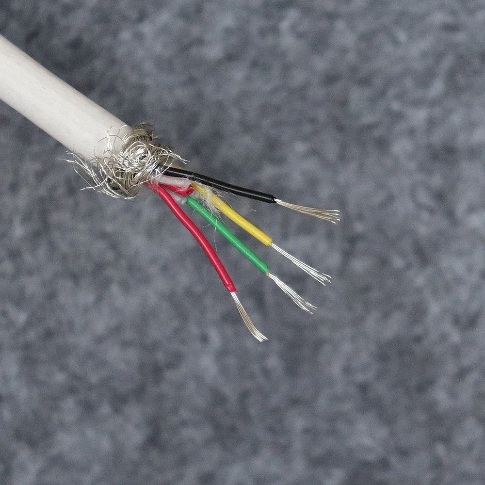 4-core 0.2 Square Shielded Liquid Level Cable Anti-corrosion Air Gide PTFE Ventilation FEP Vent Cable Liquid Level Cable