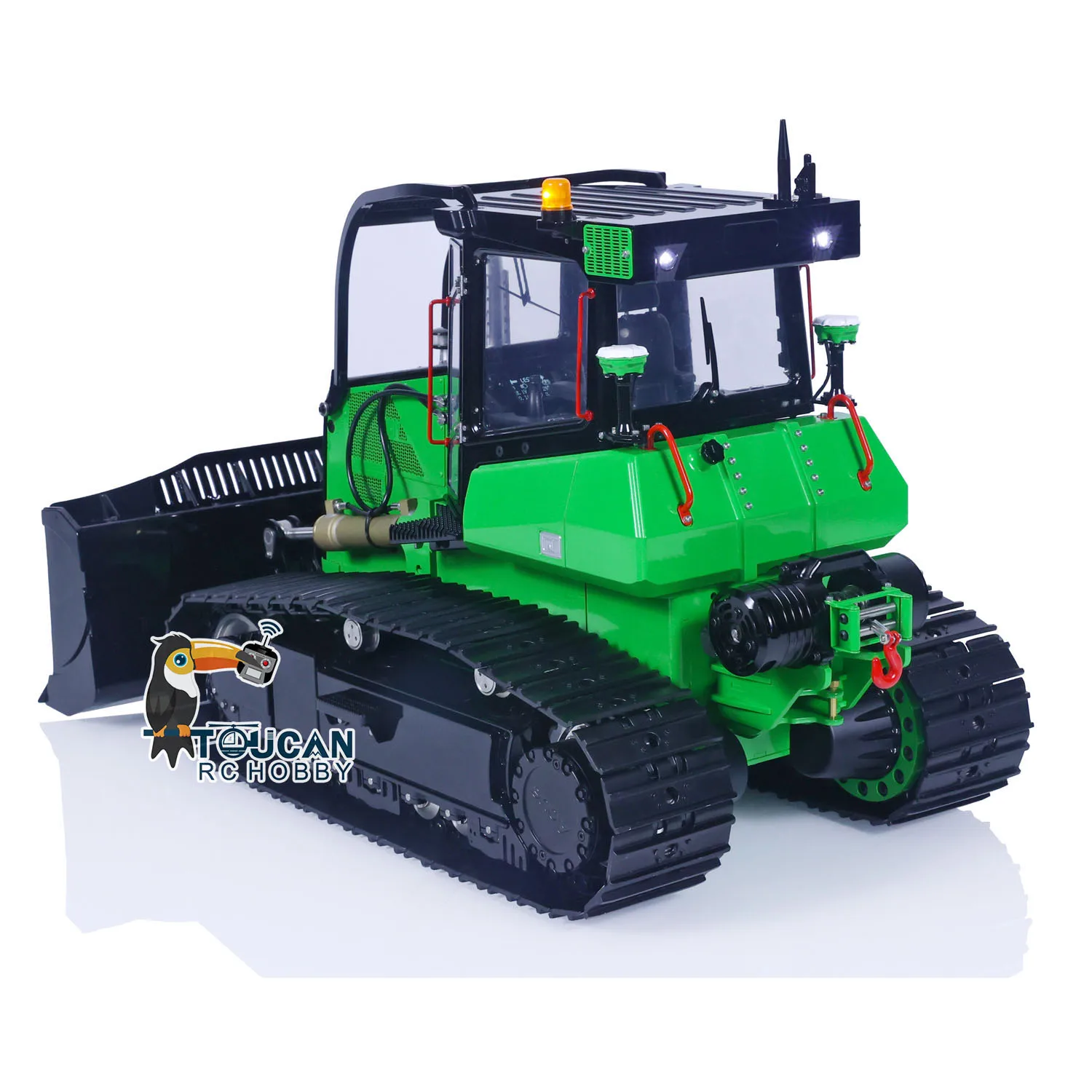 RTR LESU Painted Aoue 850K RC Hydraulic Dozer 1/14  Metal Bulldozer TOUCAN Assembled Model Customized Toy W/ Light Sound