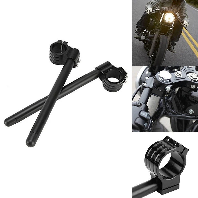 Motorcycle Adjustable Fork Clip Handlebar Separate Handle Bar Accessories For Motorcycle, Bicycle, Sport , Racer