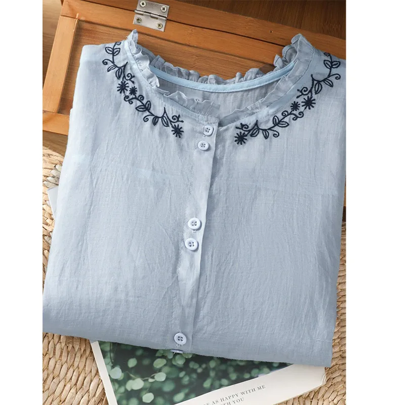 Plus Size Women's Comfortable Blouse Office Lady Fashion New Arrival Trendy Breathable image 3