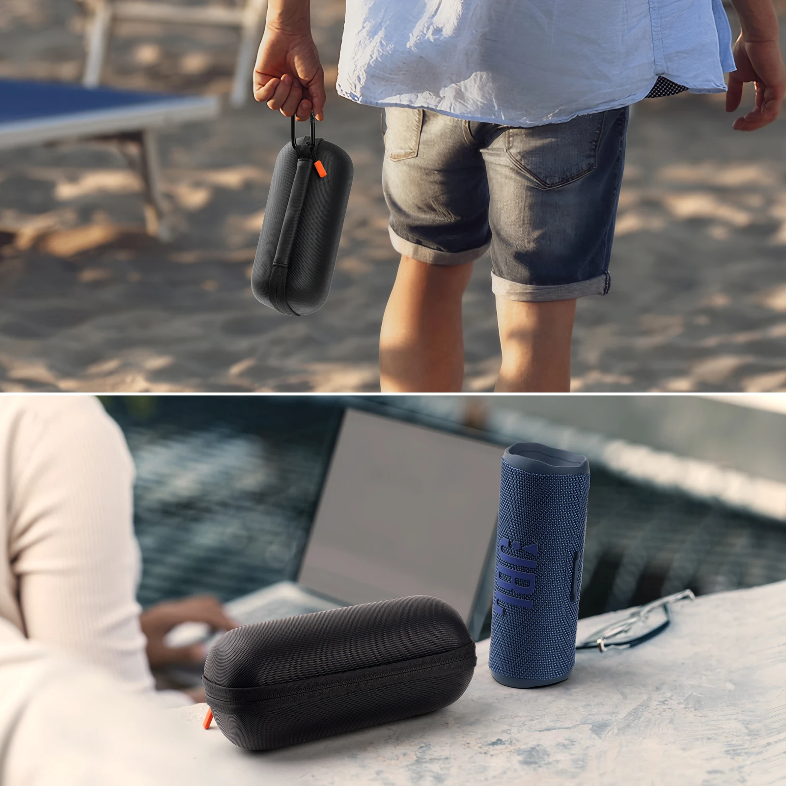 For JBL Flip 6 5 4 3 Wireless Speaker Bag EVA Waterproof Shockproof Storage Carrying Case Portable Travel Protective Box view 4