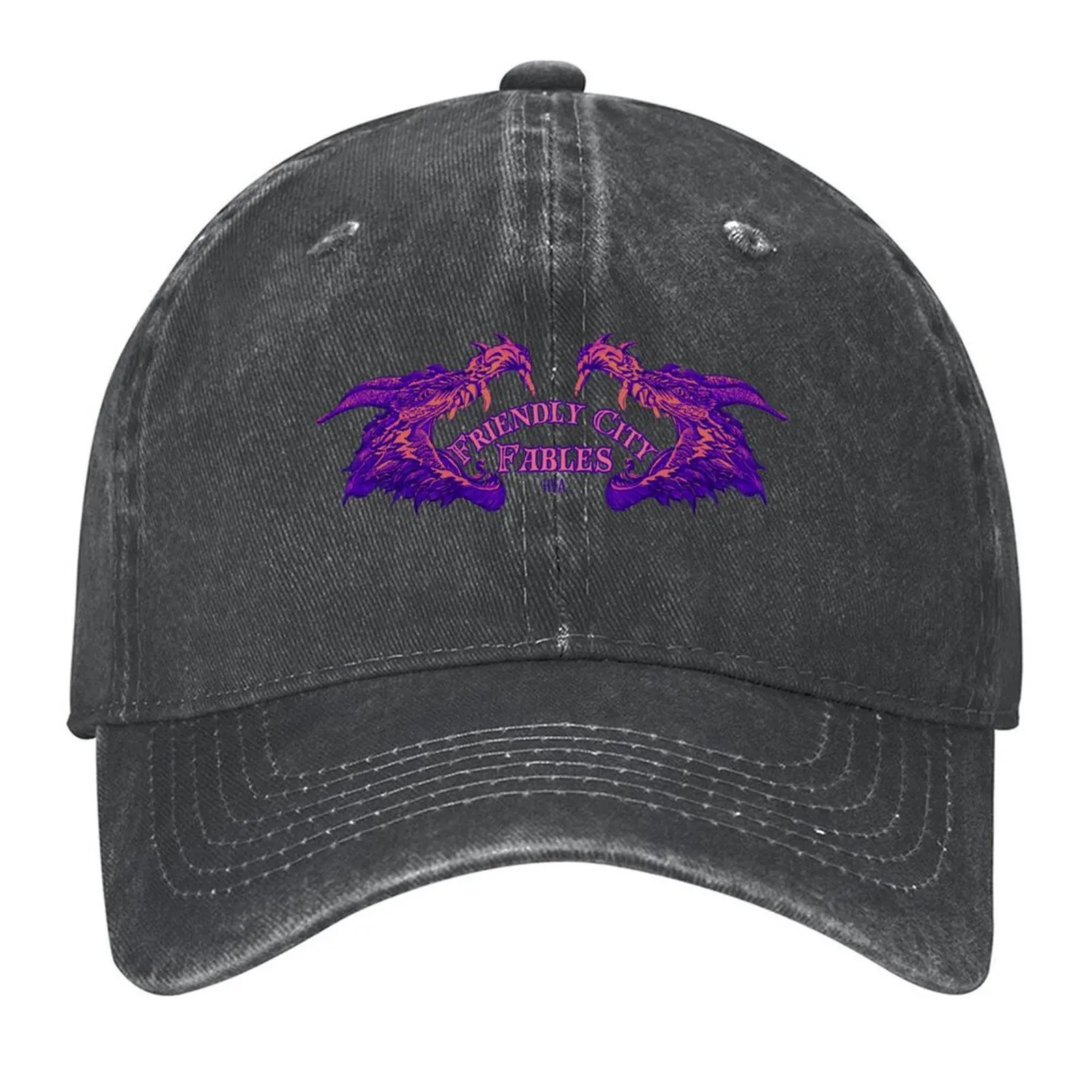 

Friendly City Fables Dragon Baseball Cap Designer Hat Funny hats dad hat New Hat Ladies Men's