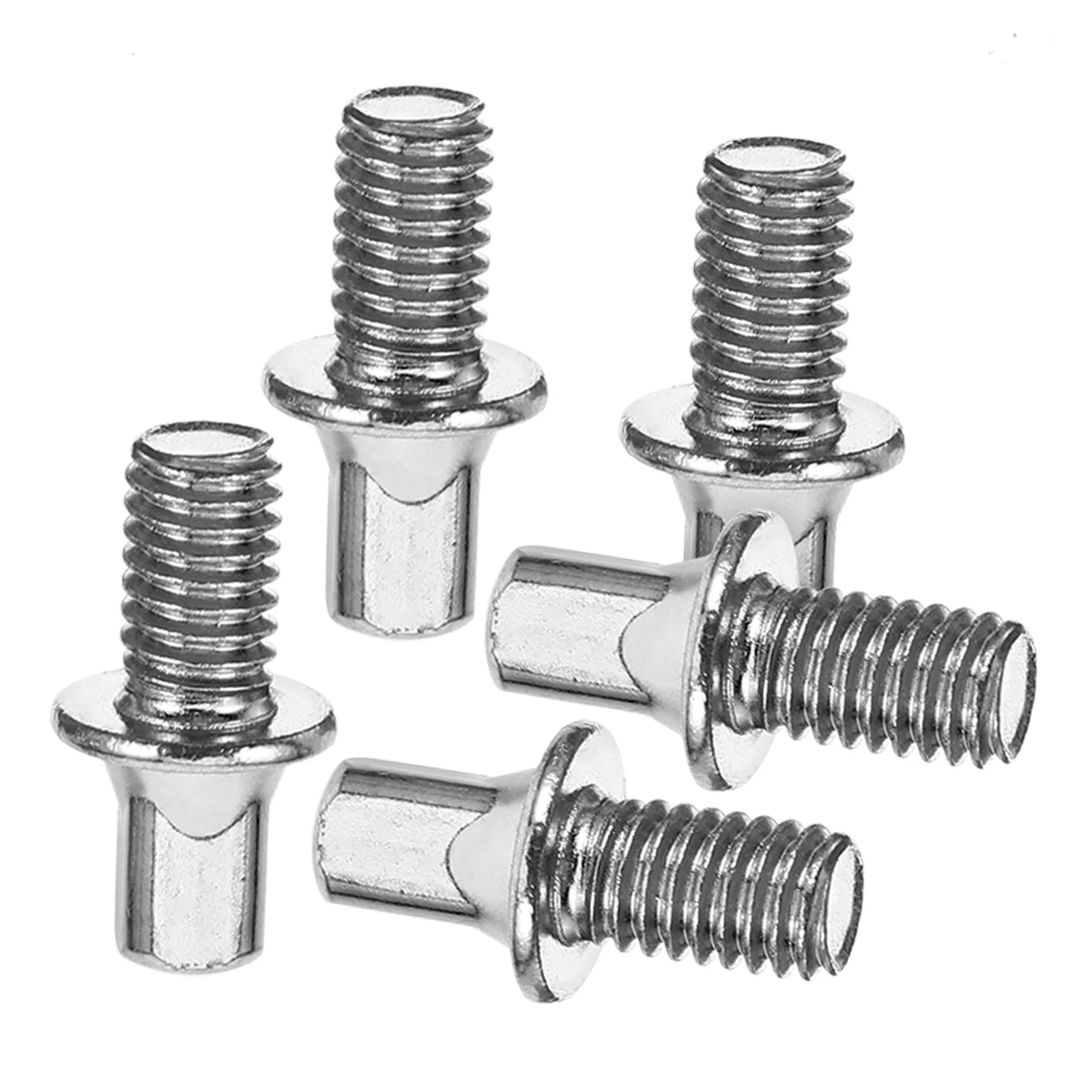 

5 Pcs Pedal Screw Replacement Bass Fixing Metal Drum Zinc Alloy Portable