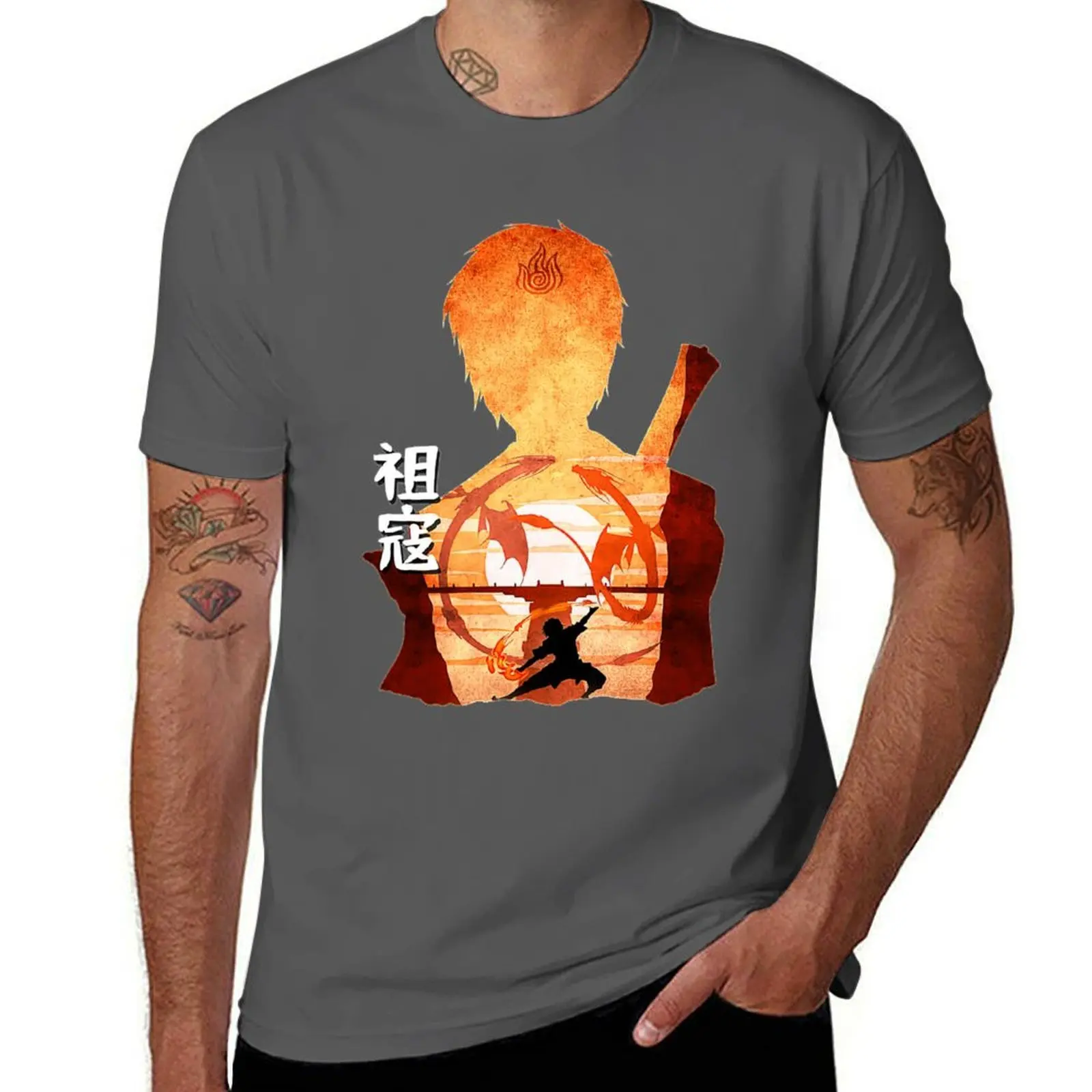 

Zuko Silhouette Minimalist T-Shirt Casual Light Summer Short Sleeve Top