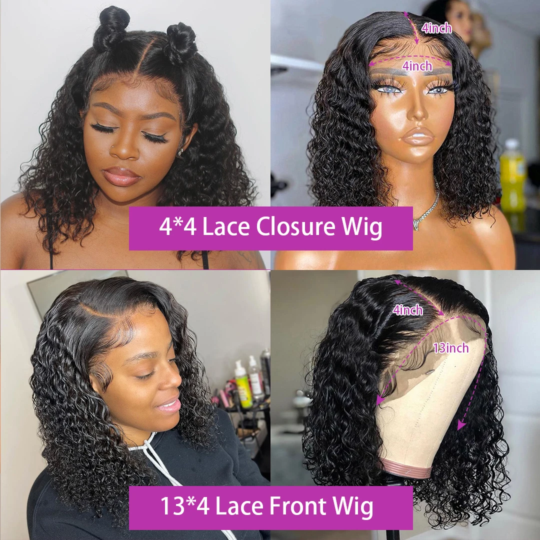 360 Full Front Wig Deep Curly 13x6 Lace Front Human Hair Wigs 13x4 Lace Frontal Wig Brazilian Deep Wave Lace Wig 4X4 Closure Wig