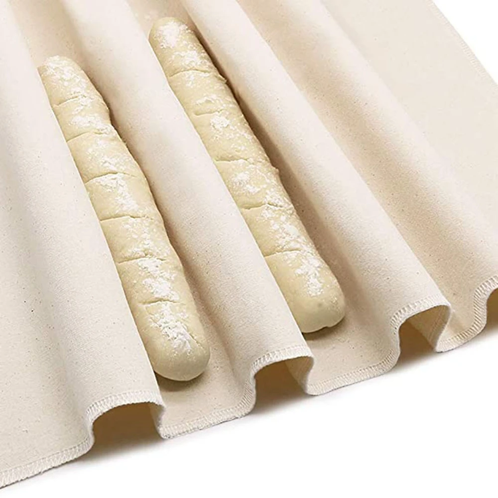 Thicken Linen Fermented Cloth Dough Bakers Pans Proving Bread Baguette Flax Cloth Baking Mat Baking Pastry Kitchen Tools