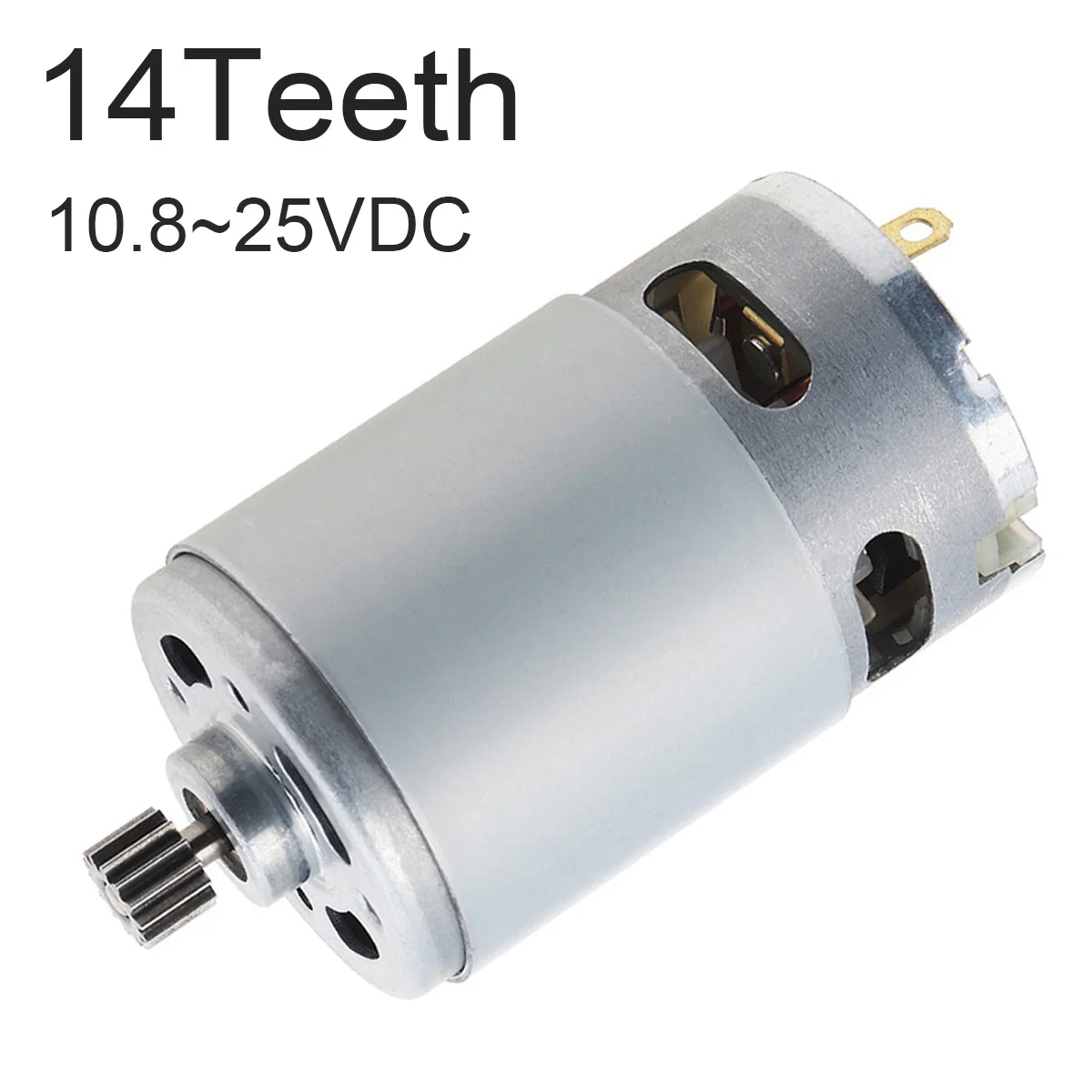 RS550 DC Motor 10.8-25V 25000RPM Electric Saw Micro Motor for DIY Electric Tools with 8.2mm 14Teeth Gear, RS550 Micro DC Motor