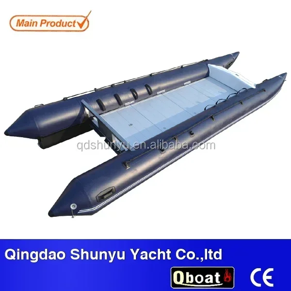 Inflatable Speed Folding Catamaran Rubber Boat For Sale