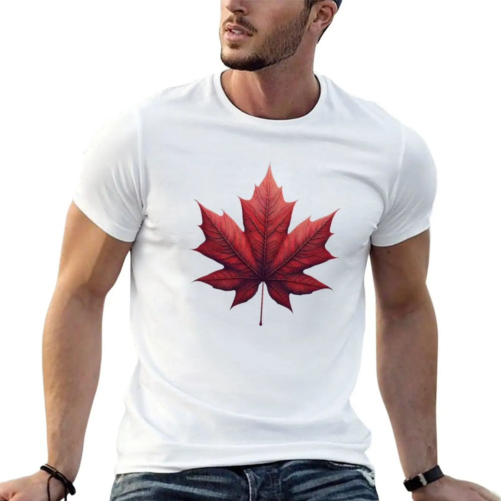 

Maple leaf maple T-Shirt man t shirt summer essential t shirt T-Shirt