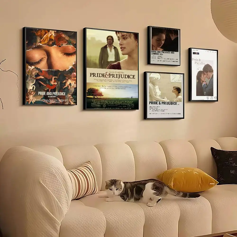 Stolz und Vorurteil Retro Poster Leinwand Malerei Drucke Wand Kunst Bilder für Wohnzimmer Home Decor