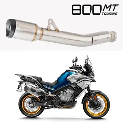 Motorcycle Exhaust For CFMOTO 800MT CF 800-5A 2021 2022 2023 2024 800MT Exhaust Muffler with link pipe cf800 muffler