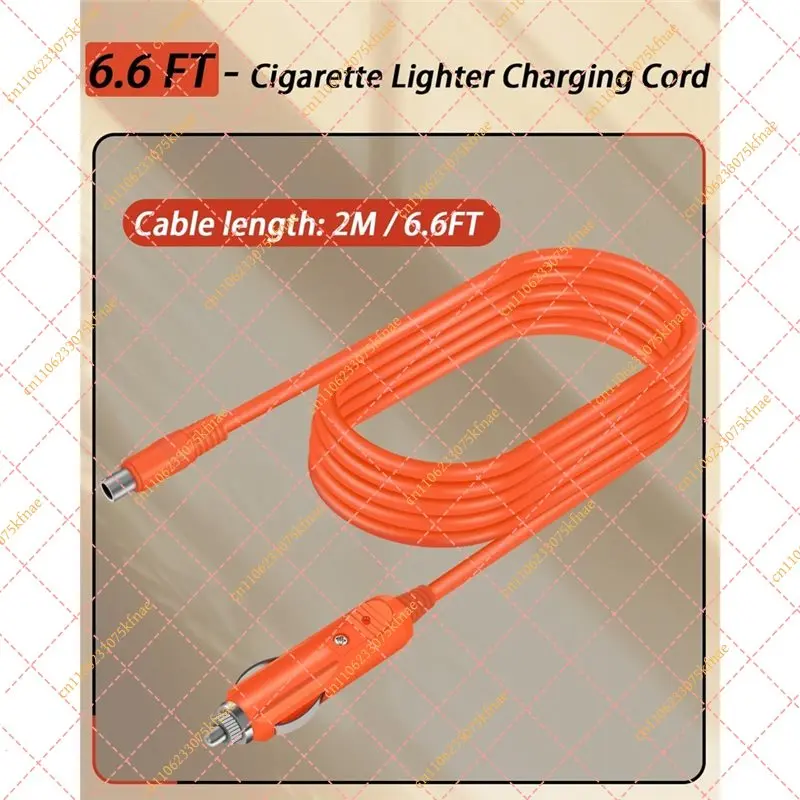 Cable de Carga para Auto de 14AWG para Jackery Explorer 3000/2000/1500/1000 Pro |   Cable de Alimentación Portátil de 2 Metros con Conector DC8020