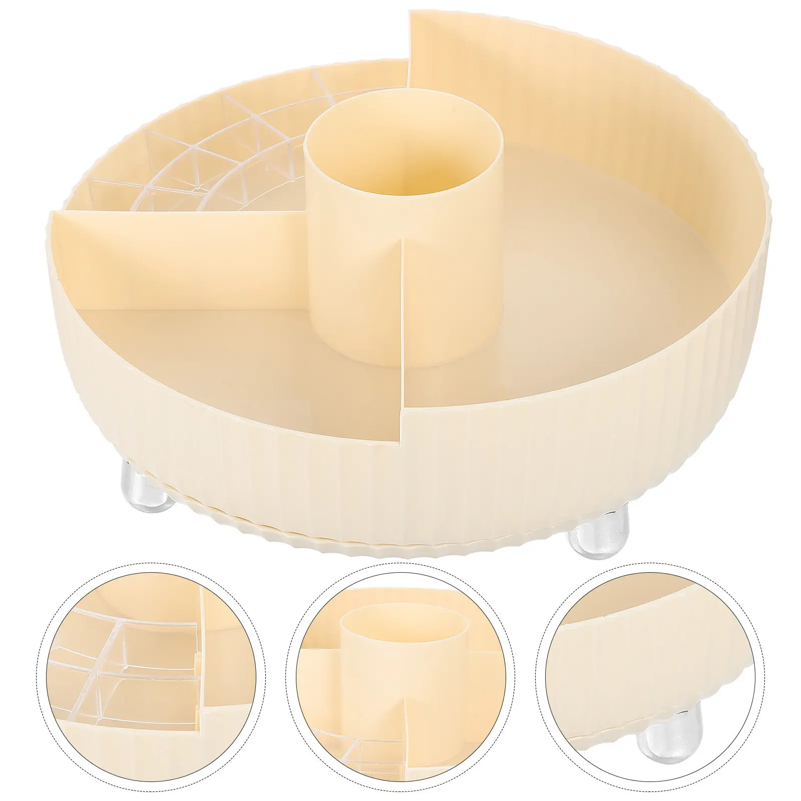 

360 Degree Rotation Makeup Brush Holder Organizer Portable Desktop Pen Container for Home Office Makeup Brush Holder